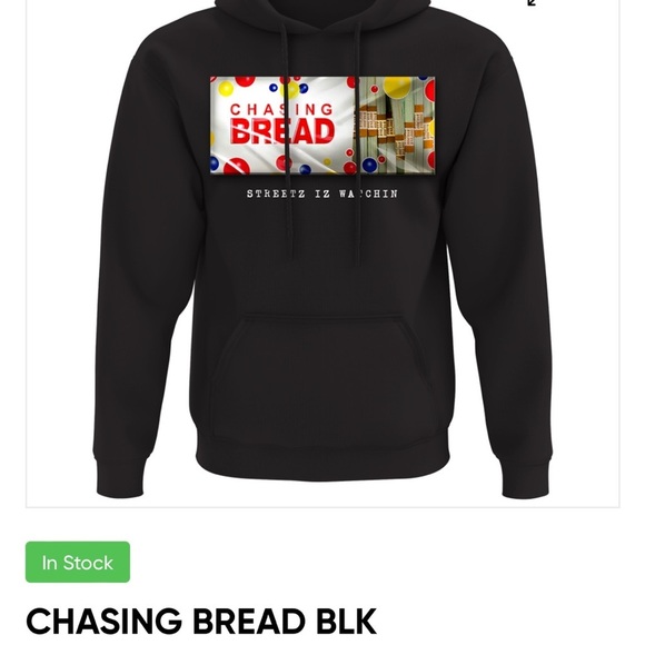 Streetz Iz Watchin Chasing Bread Hoodie size L - Picture 1 of 7